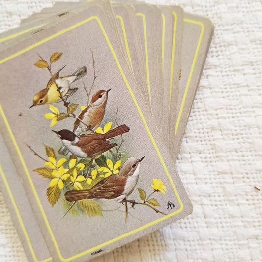 Vintage Bird Playing Cards Memento