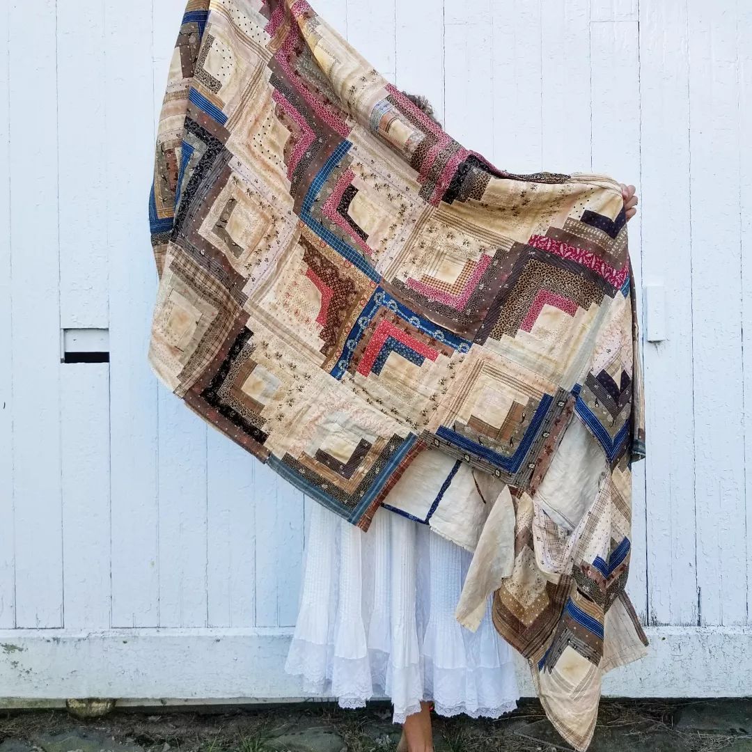 Log Cabin Quilt Top
