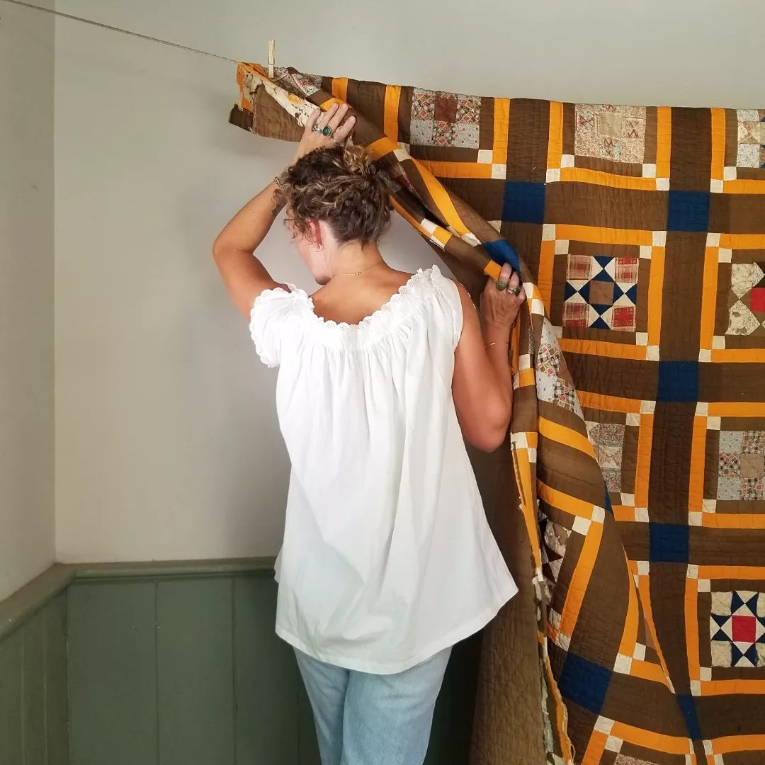 Cheddar Sashed Quilt