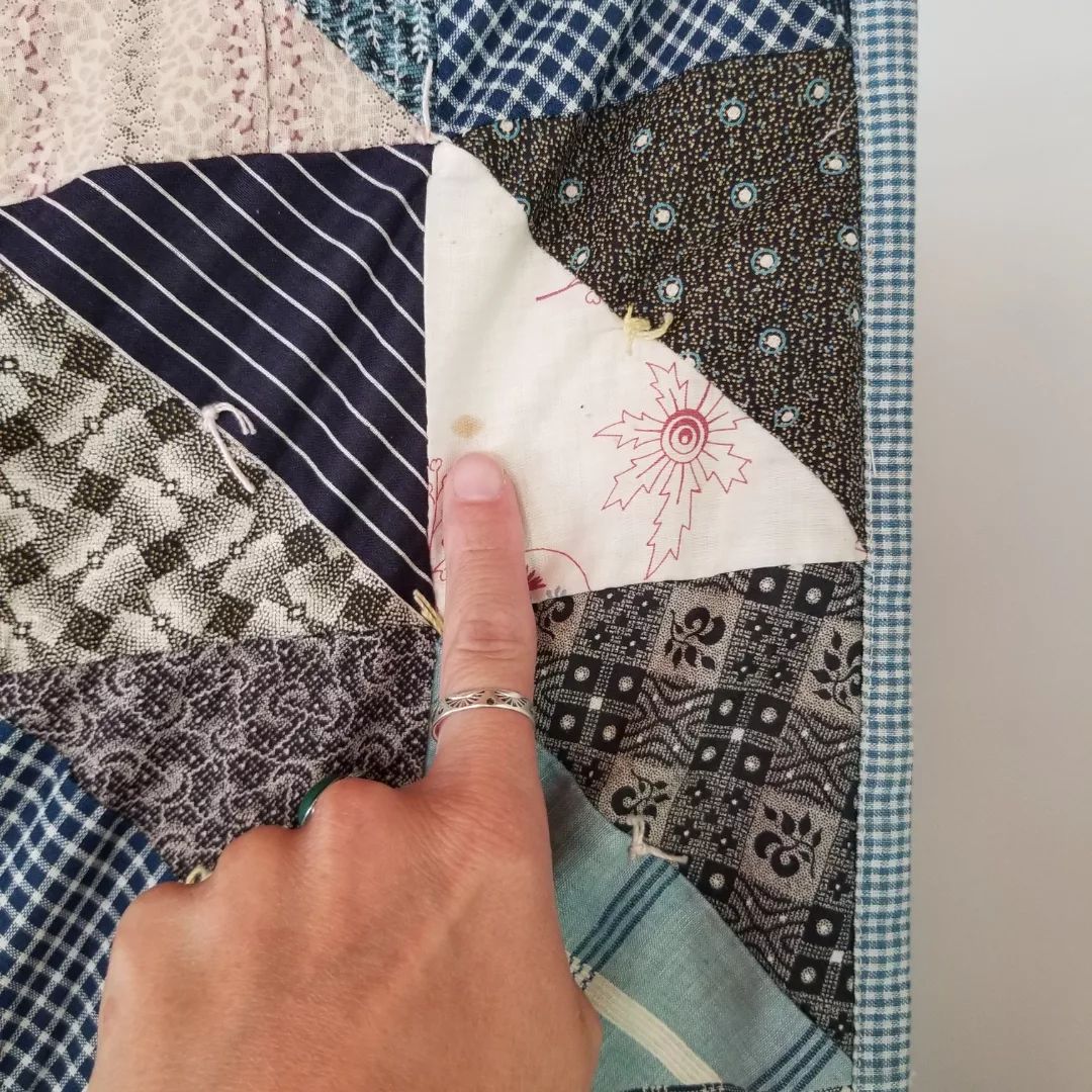 Half Triangle Sugar Sack Quilt
