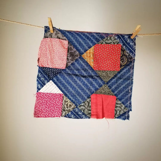 Little Indigo Quilt Section