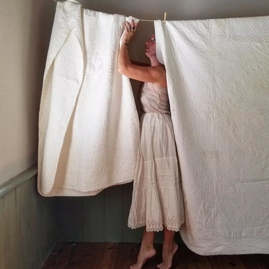 Set of 2 All White Quilts