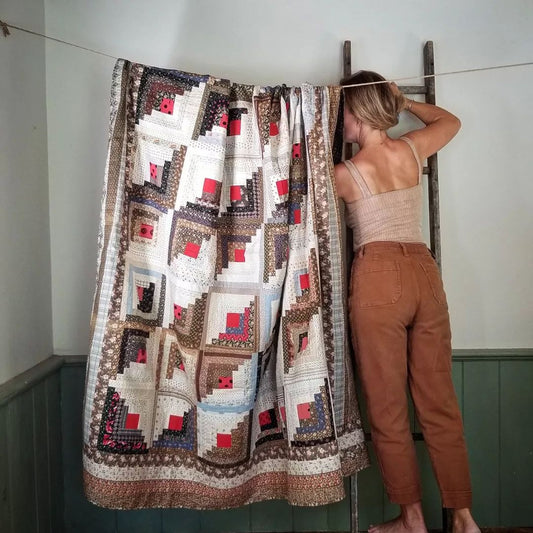 Log Cabin Coverlet
