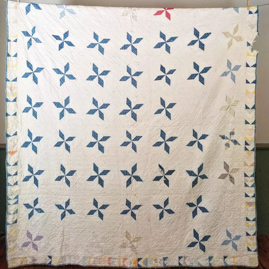 Indigo Pinwheel Quilt