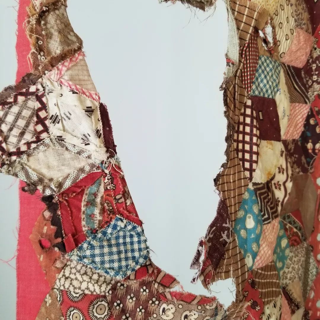 Set of 2 Hand Pieced Quilt Sections