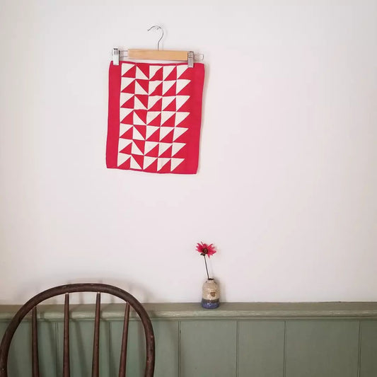 Half Triangle Mini Quilt