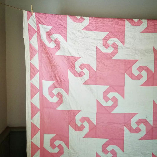 Pink and White Snail Trail