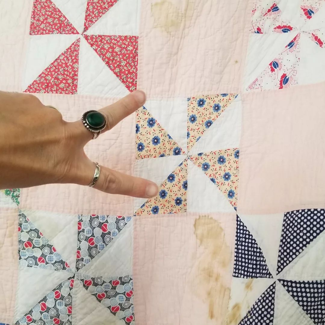 Soft Pink Pinwheel Quilt