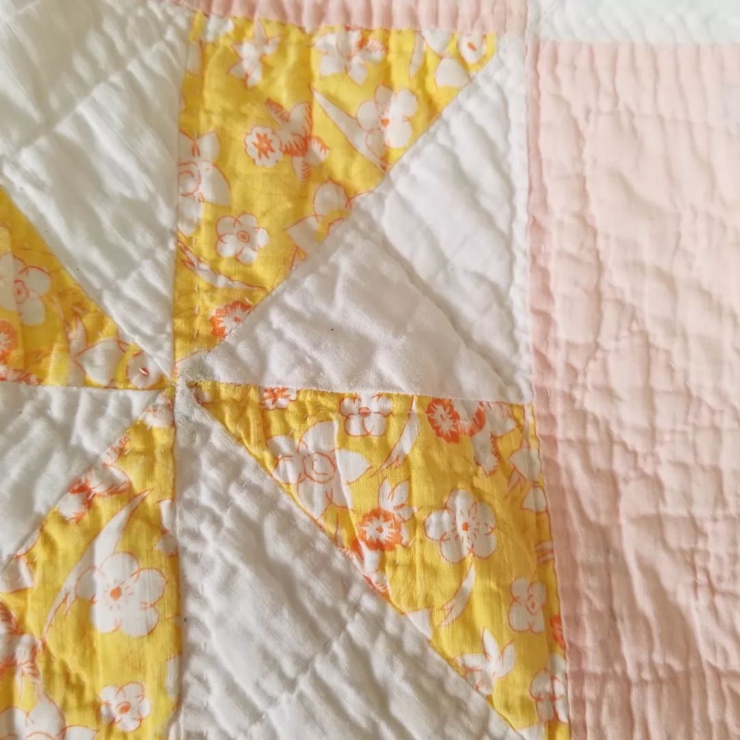 Soft Pink Pinwheel Quilt