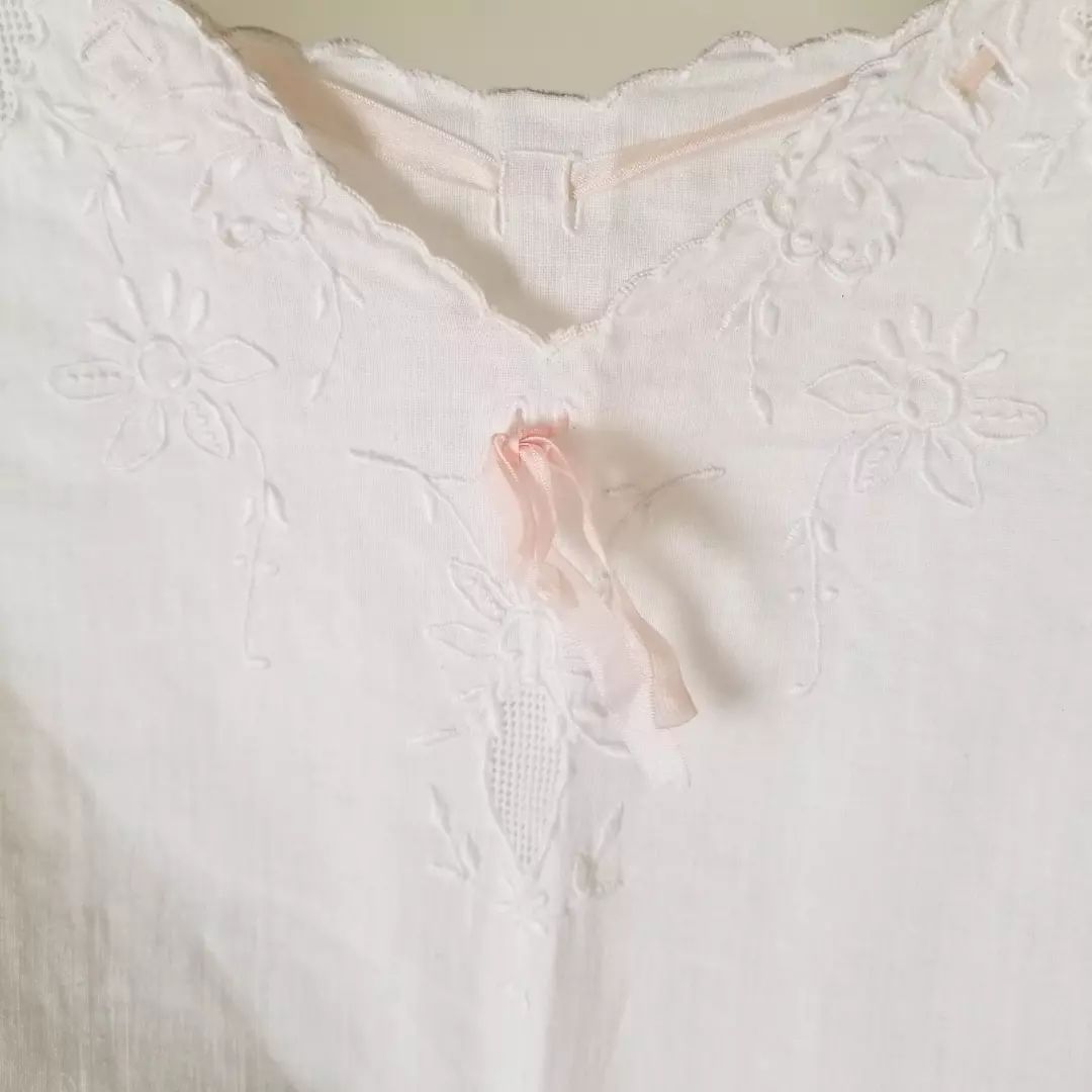 Hand worked Linen Nightgown