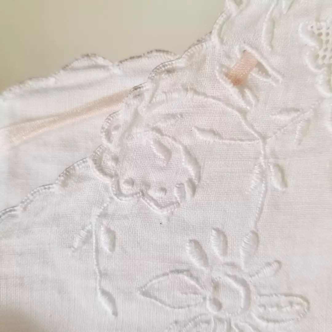 Hand worked Linen Nightgown