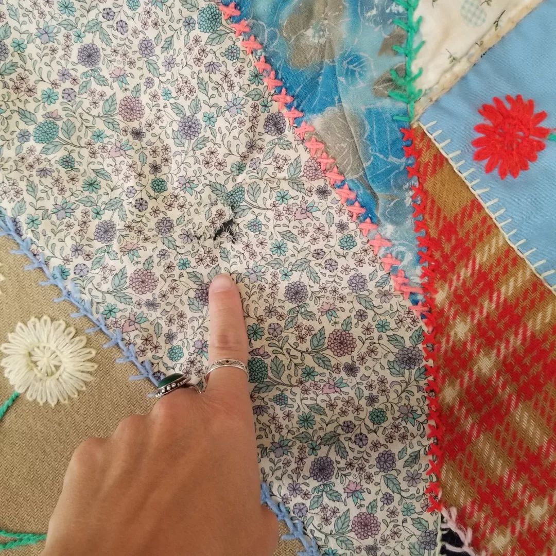1970s Crazy Quilt