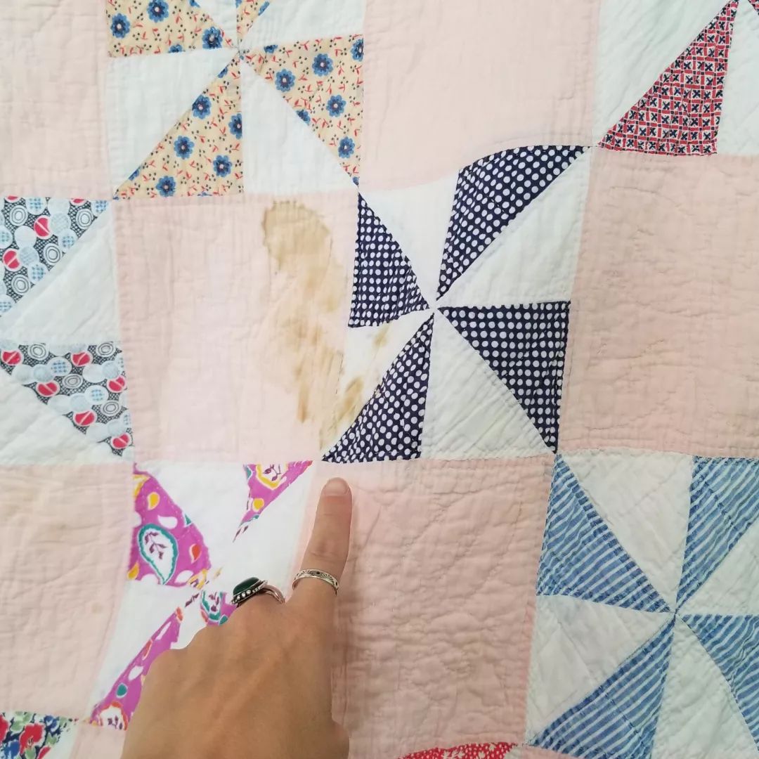Soft Pink Pinwheel Quilt