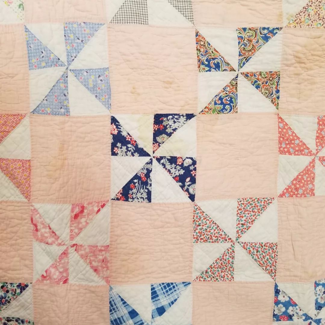 Soft Pink Pinwheel Quilt