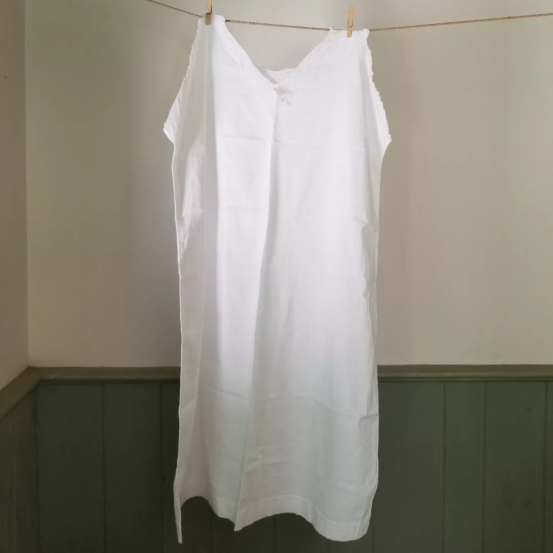 Hand worked Linen Nightgown