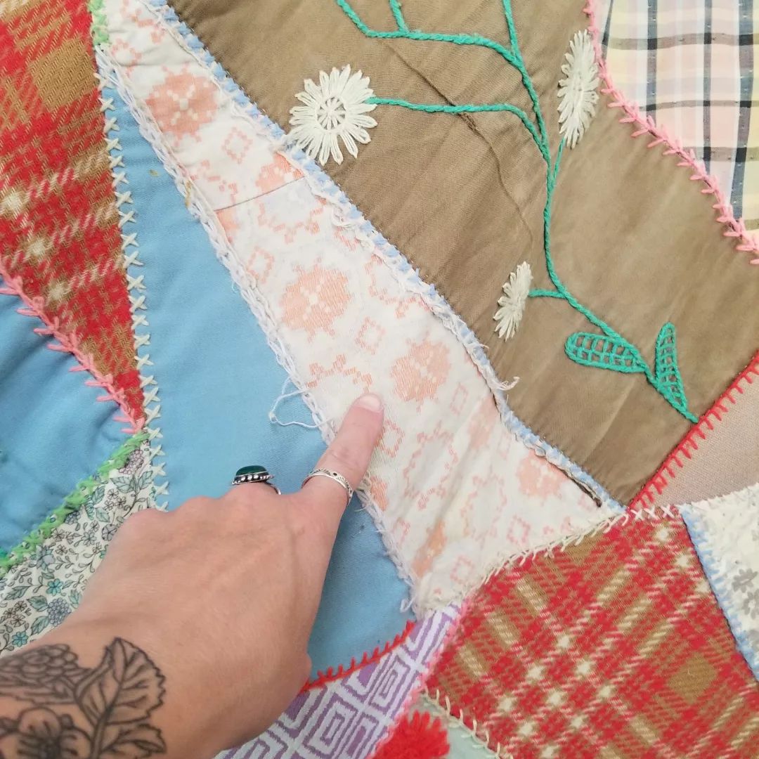 1970s Crazy Quilt