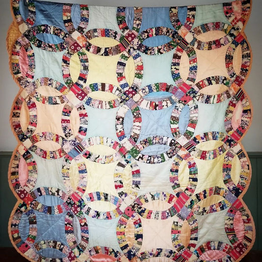 Satin Wedding Rings Quilt