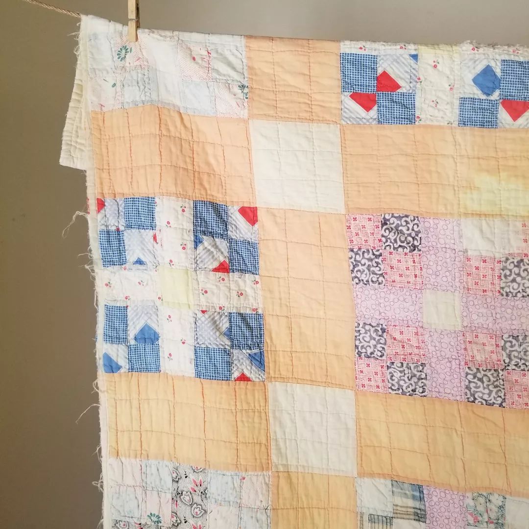 Peach Sashed Quilt