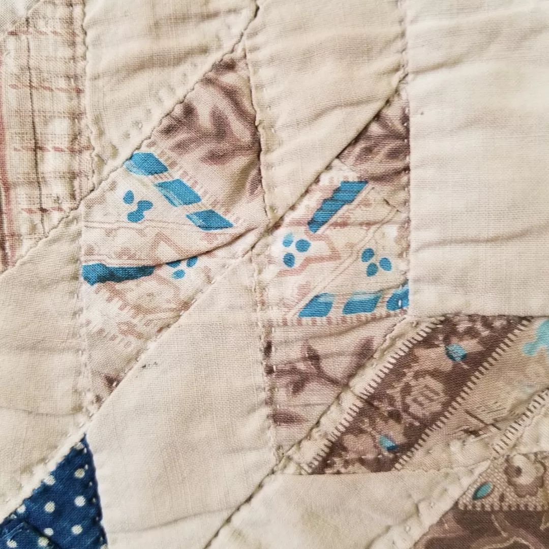 Broken Star, Tea and Indigo Quilt