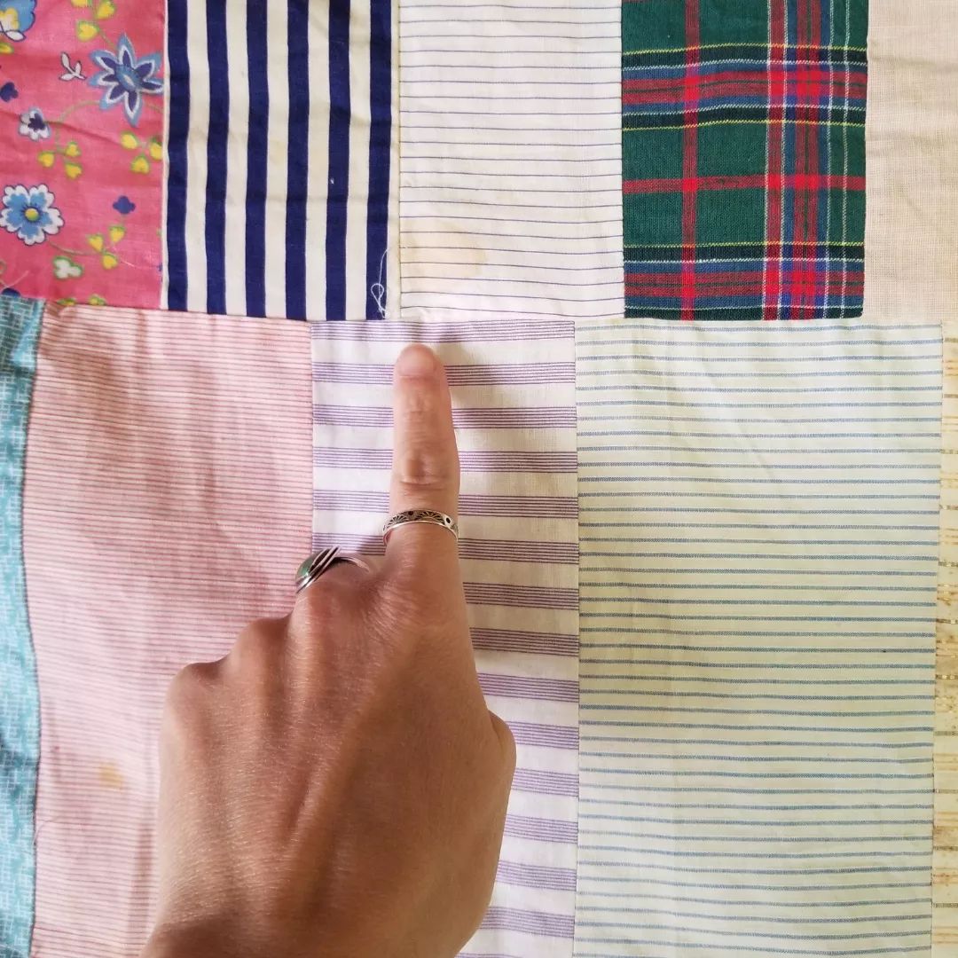 Scrappy Shirting Quilt Top