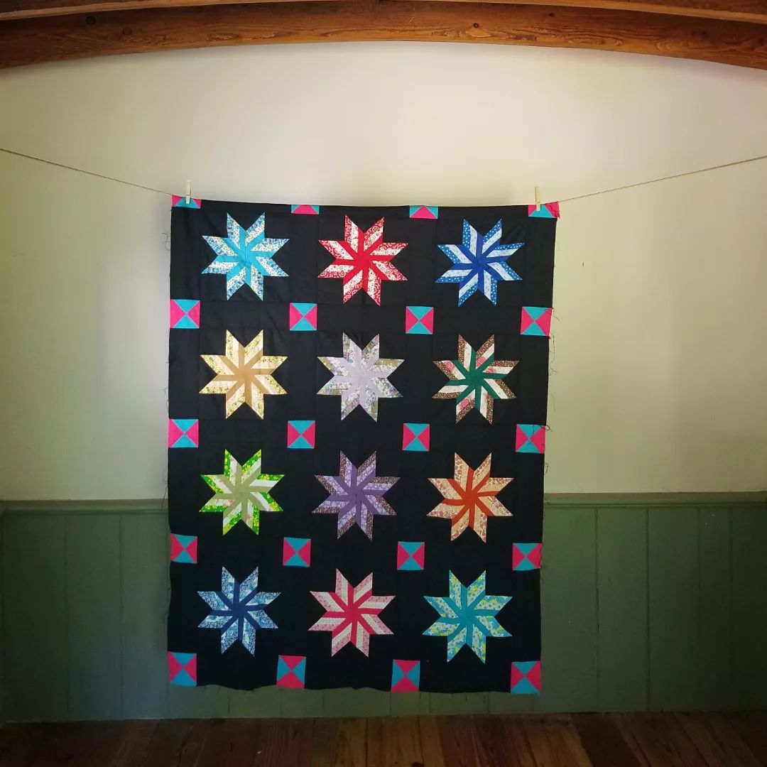 Contemporary Star Quilt Top