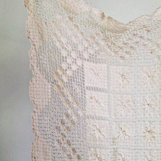 Hand Worked Lace Runner