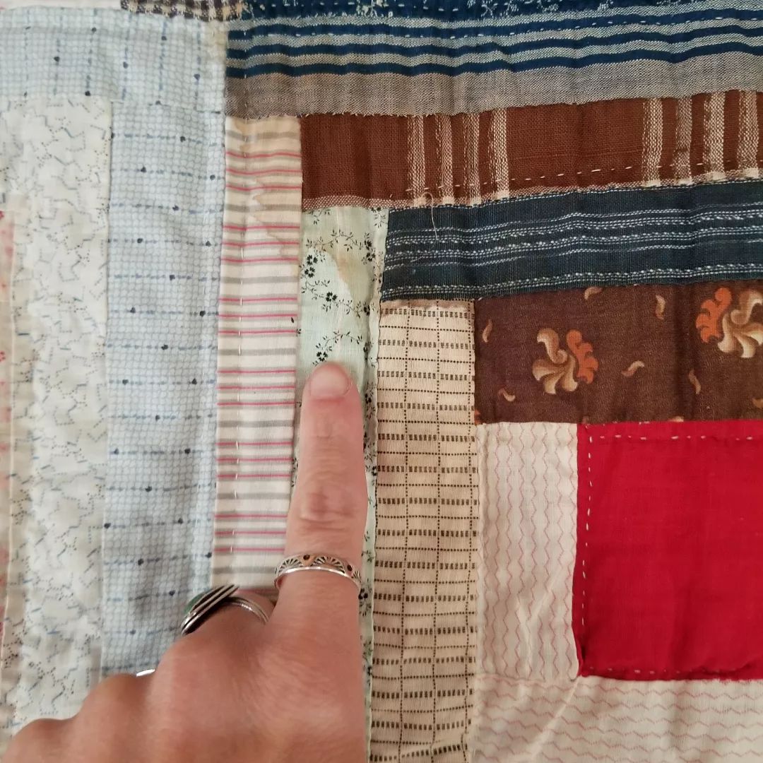 Straight Furrow Log Cabin Quilt
