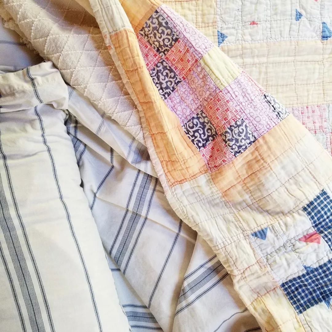 Peach Sashed Quilt
