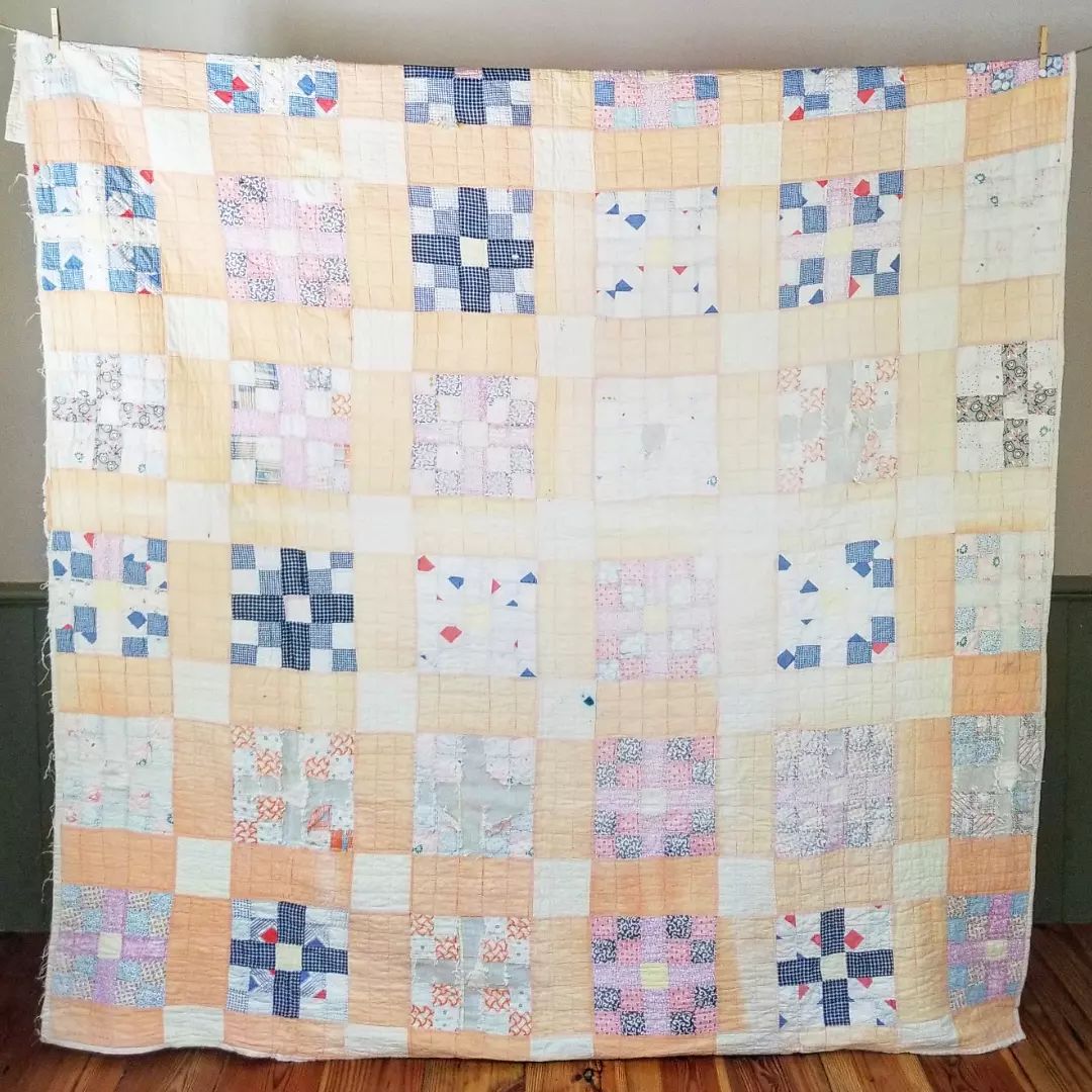 Peach Sashed Quilt