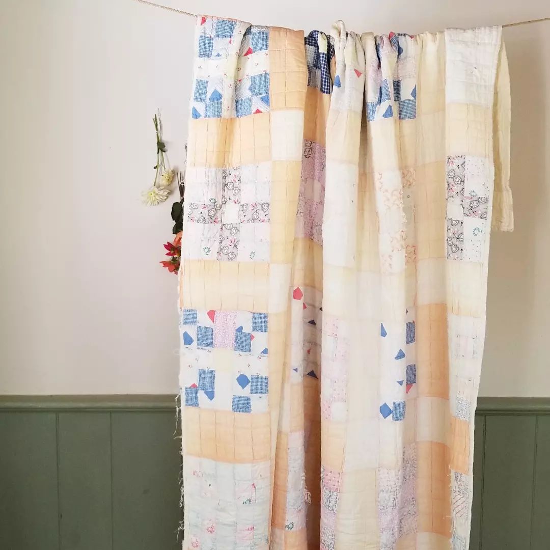 Peach Sashed Quilt
