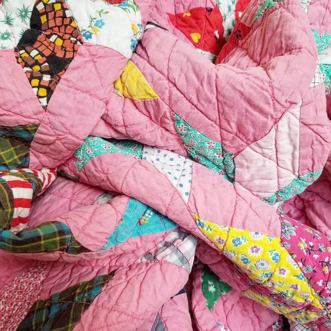 Pink 8 Point Star Quilt