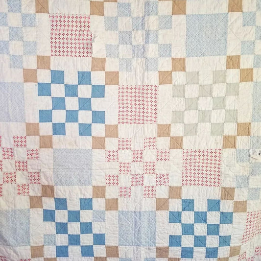 Pale Hues Patchwork Quilt