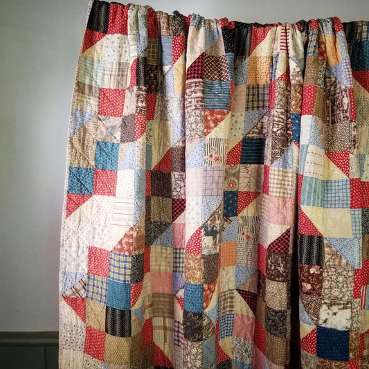 Perkiommen Valley Split 9 Patch Quilt