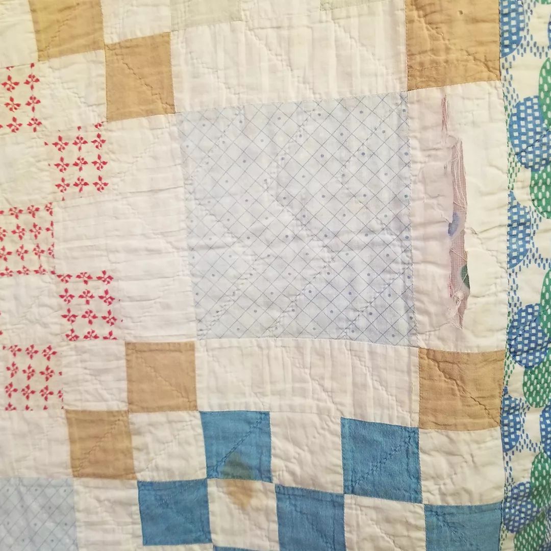 Pale Hues Patchwork Quilt