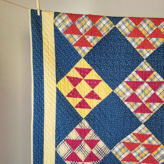 Indigo Shirting Quilt