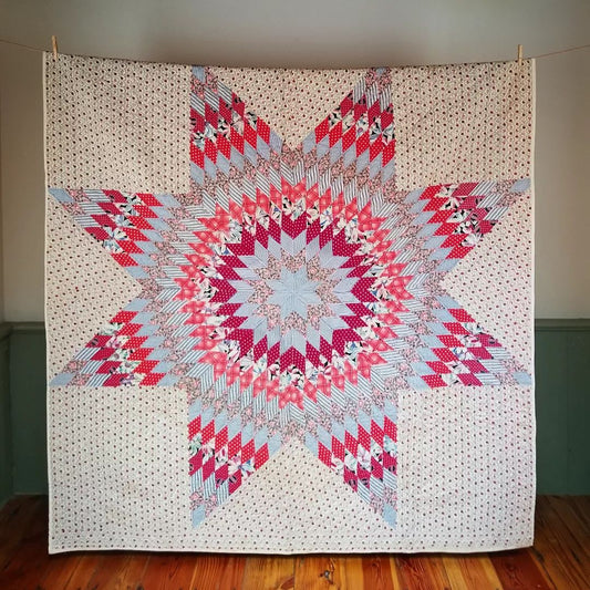 Stunning Floral Lonestar Quilt