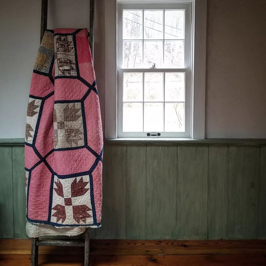 Double Pink Bear Paw Quilt