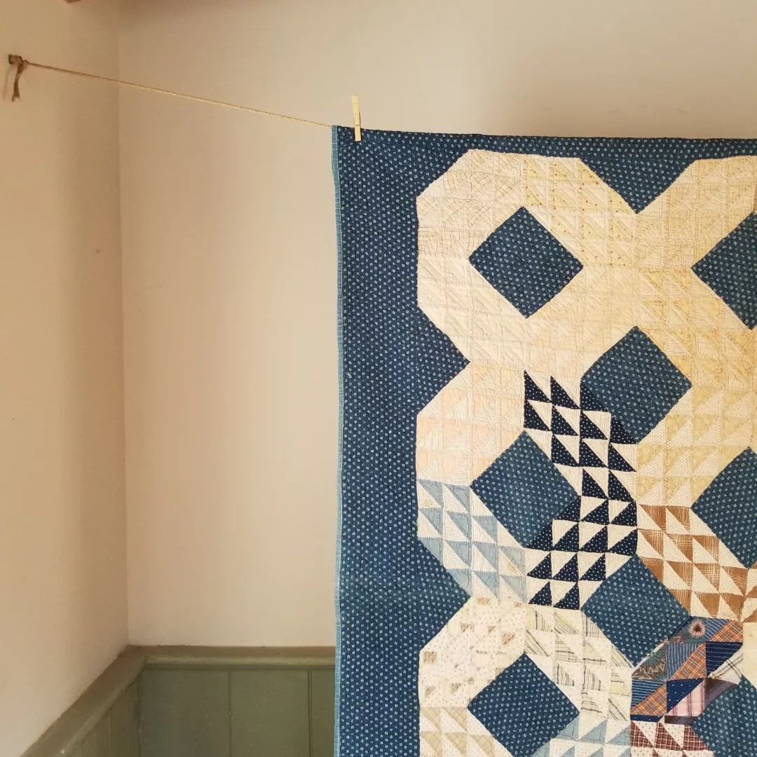 Indigo Ocean Waves Quilt