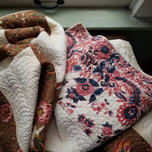 19th Century Chintz Bar Quilt