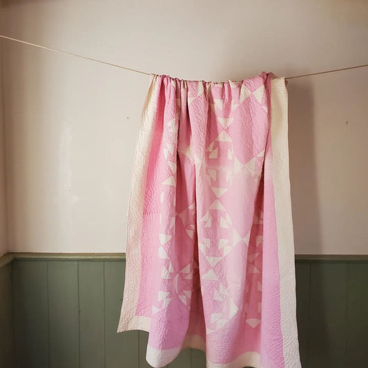 Pink Capital T Quilt