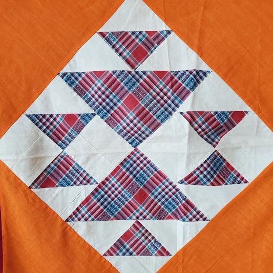 Cheddar and Red Quilt Top