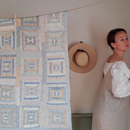 Log Cabin Crib Quilt