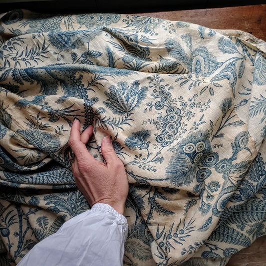 China Blue Quilt Top Coverlet