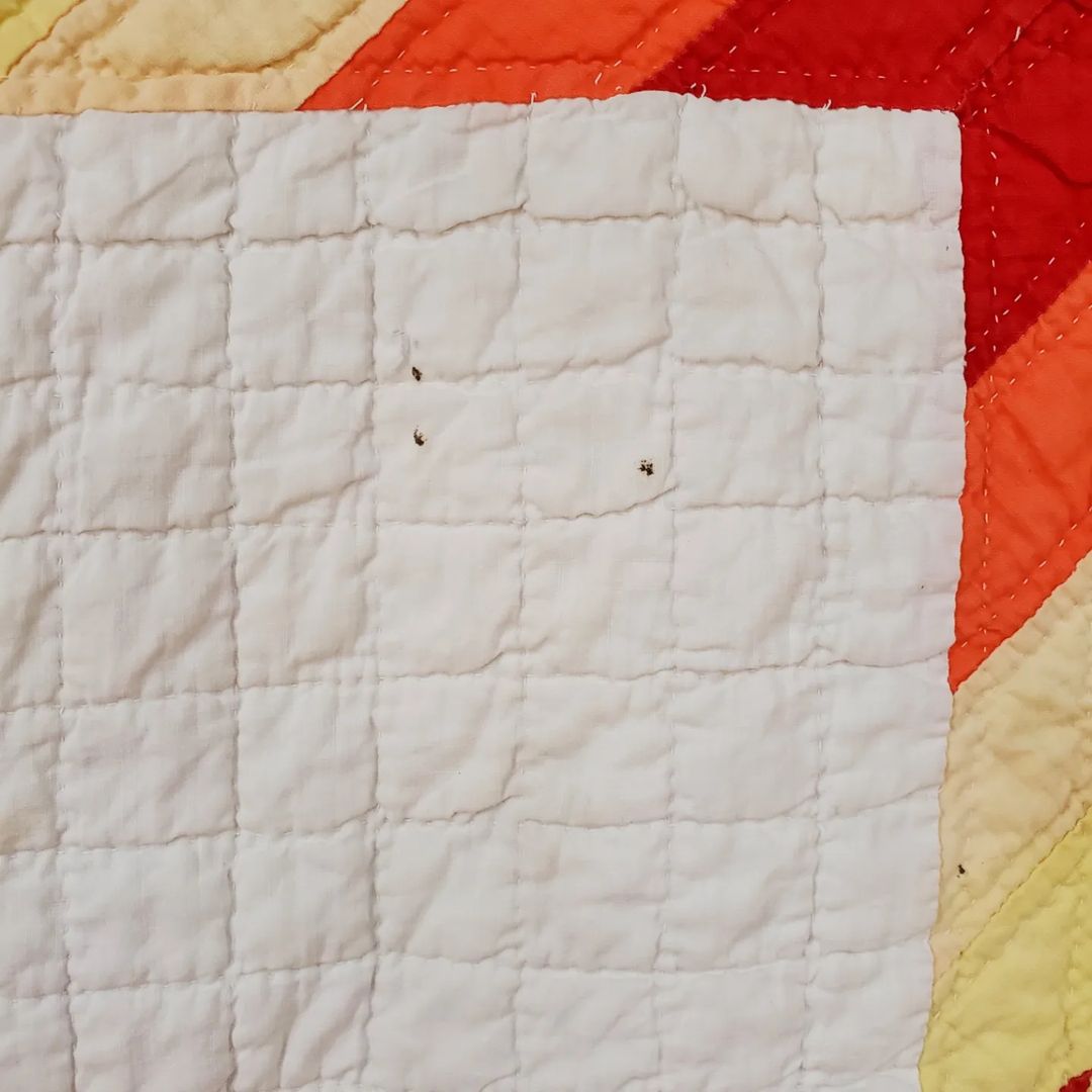 Red, Orange, Yellow Lone Star Quilt 3