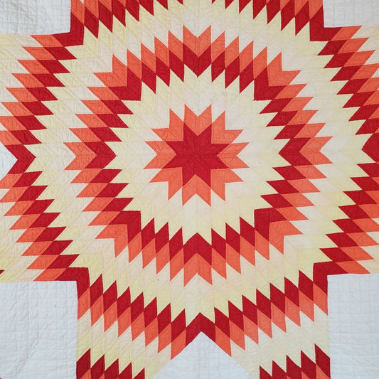 Red, Orange, Yellow Lone Star Quilt 3