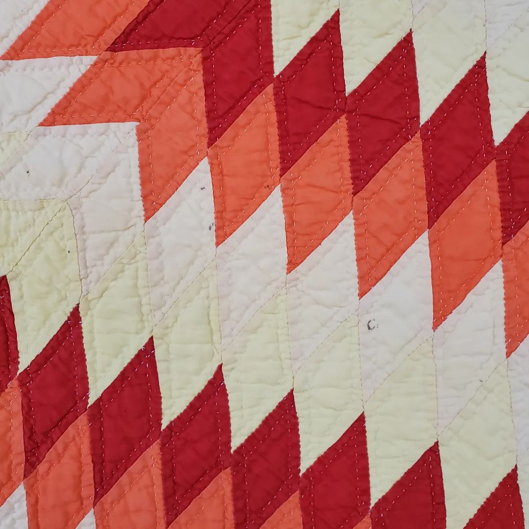 Red, Orange, Yellow Lone Star Quilt 3
