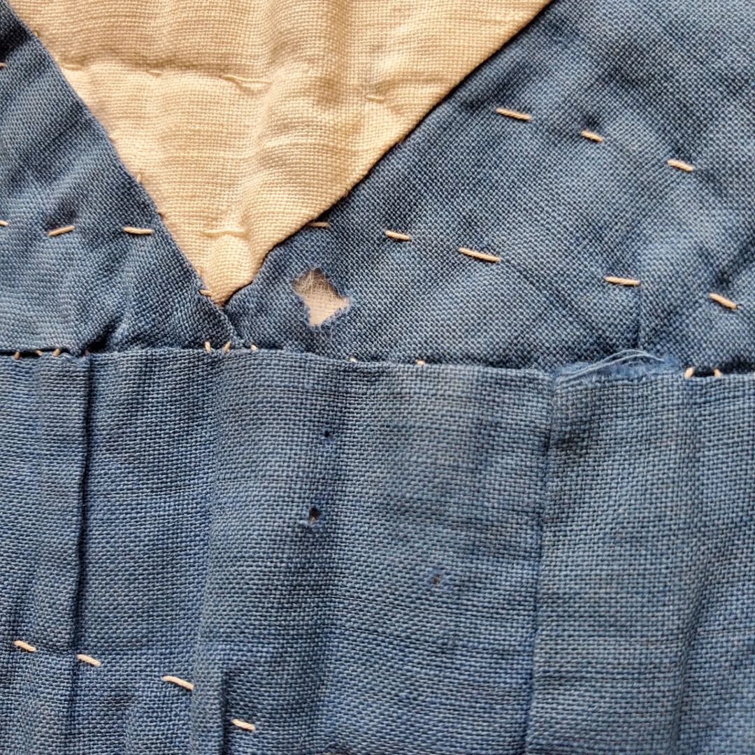 Blue and White Doll's Quilt