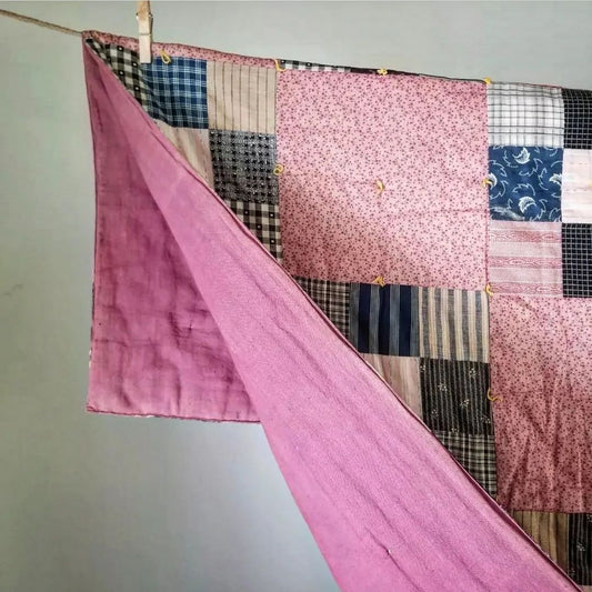 Hand Tied 9 Patch Quilt 4