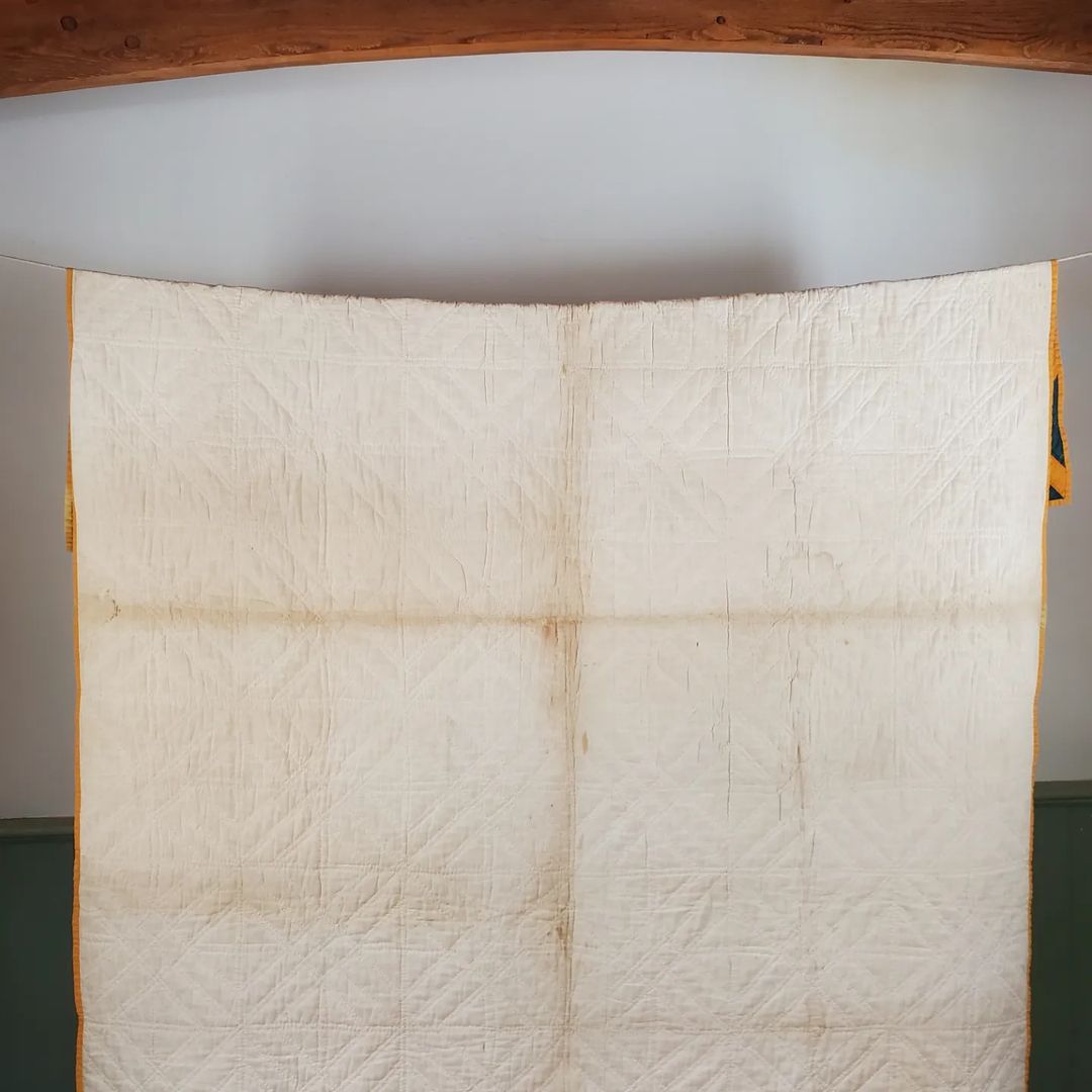 Indigo and Cheddar Quilt
