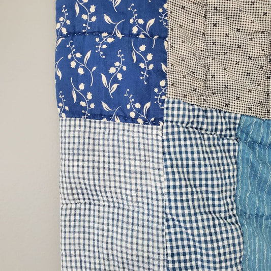 Patchwork Indigo Quilt